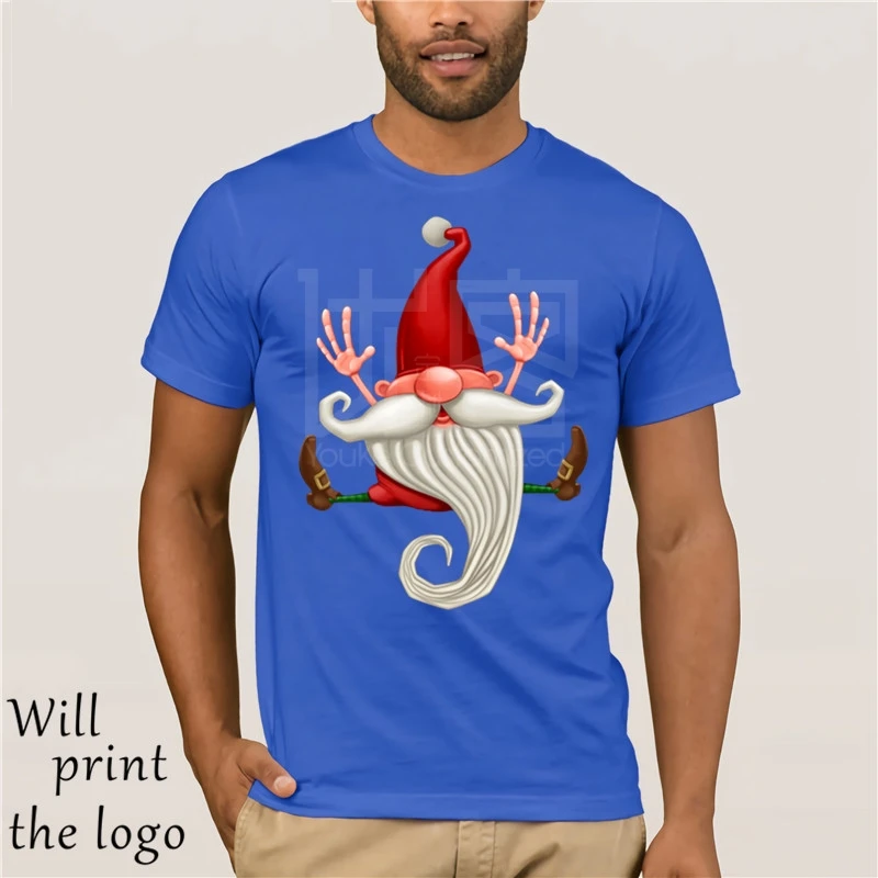 Degli Uomini di Design divertenti T-Shirt del Ragazzo Del Cotone Magliette e camicette Magliette Di Natale Babbo natale di
