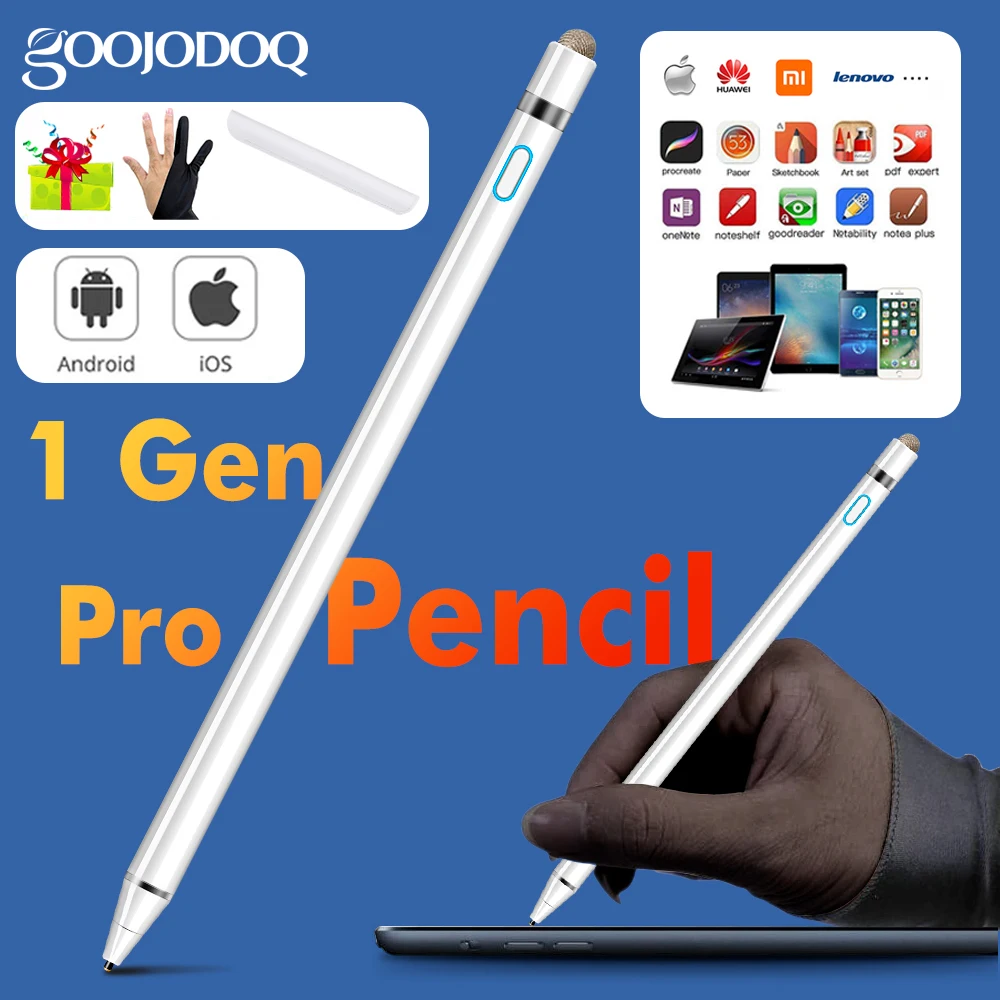 Пенсил для андроид. Goojodoq стилус. goojodoq стилус для ipad. стилус goojodoq для андроид.