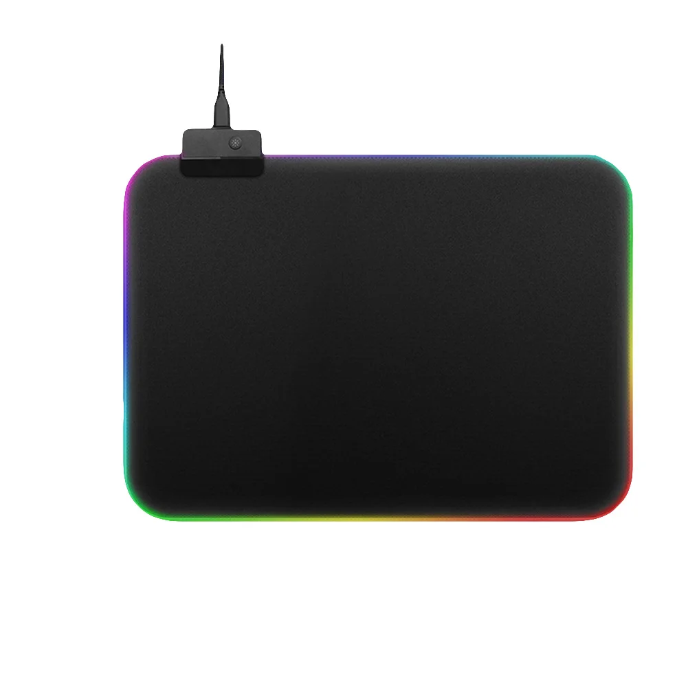 Большой светодиодный RGB коврик для мыши USB Проводное освещение игровой геймер Коврик для мыши Коврик для компьютера Overwatc h Pubg alfombrilla raton - Color: L
