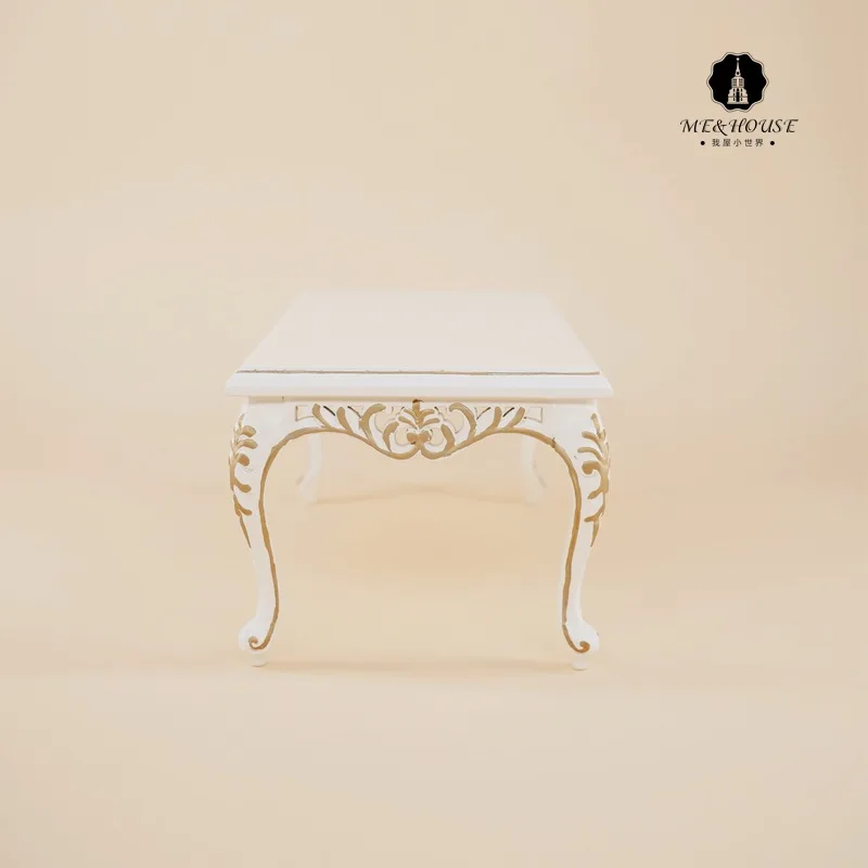 

6 Points BJD/SD Doll Dollhouse Furniture Model Emulate Toy Wood European Style Teapoy Table