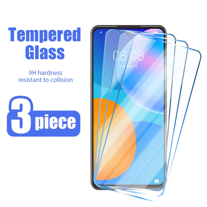 3pcs Protective Glass for Huawei P Smart 2019 2021 Z S Pro Plus Screen Protector for Huawei Y7 Y9 Y5 Y6 2018 2019 Y9S Y8S glass mobile screen protector