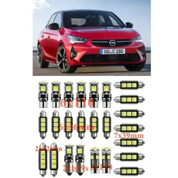 

Car Interior Led Light Kit For Opel CORSA C D E MERIVA B movano karl zafira a b tourer c p12 error free t10 31mm 36mm 39mm 42mm
