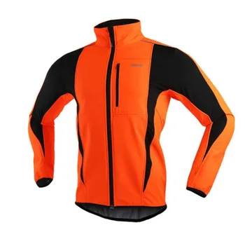

ARSUXEO MTB Mountain Bike Jacket Winter Warm Up Thermal Cycling Jacket Bicycle Clothing Windproof Waterproof Jersey