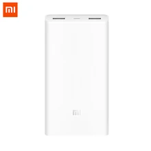Xiao mi power Bank 20000mAh 2C портативное зарядное устройство mi внешний аккумулятор power bank 20000 mah Поддержка QC3.0 Dual USB для мобильных телефонов
