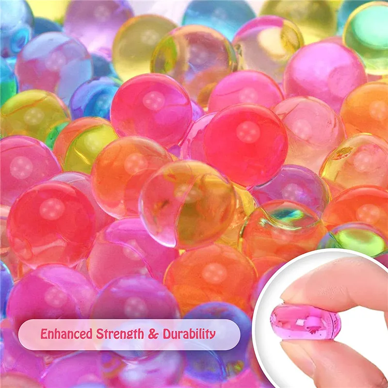 Juguete para niños cuentas de agua suelo de cristal, Gel de hidrogel de barro Magic Growing Up bolas de agua bala boda hogar Decoración en maceta Diy Juguetes