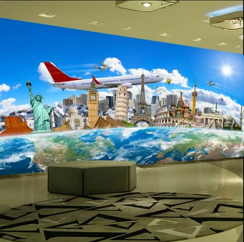 

[Self-Adhesive] 3D Various City Buildings 23976 Wall Paper mural Wall Print Decal Wall Murals