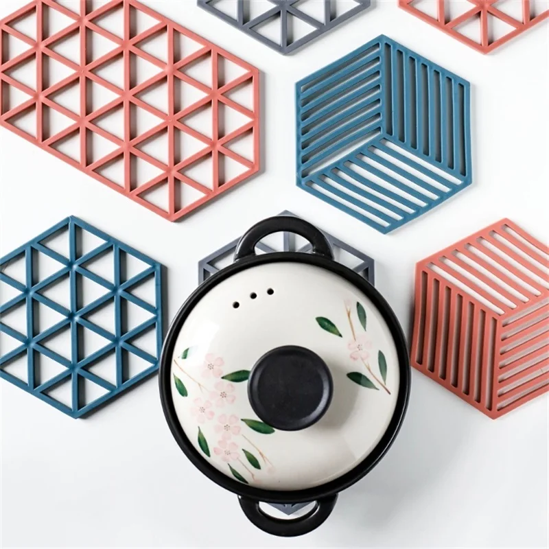 Silicone Trivet Mats and Hot Pads Heat Resistant Multifuntion Kitchen Tool for Bowl Dish Placemats Drink Coaster | Дом и сад