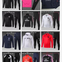 Новинка года, детский спортивный костюм для psg, тренировочный костюм на молнии для футбола, Кавани, Неймар, jr, MBAPPE, ICARDI, MARQUINHOS, зимний тренировочный костюм