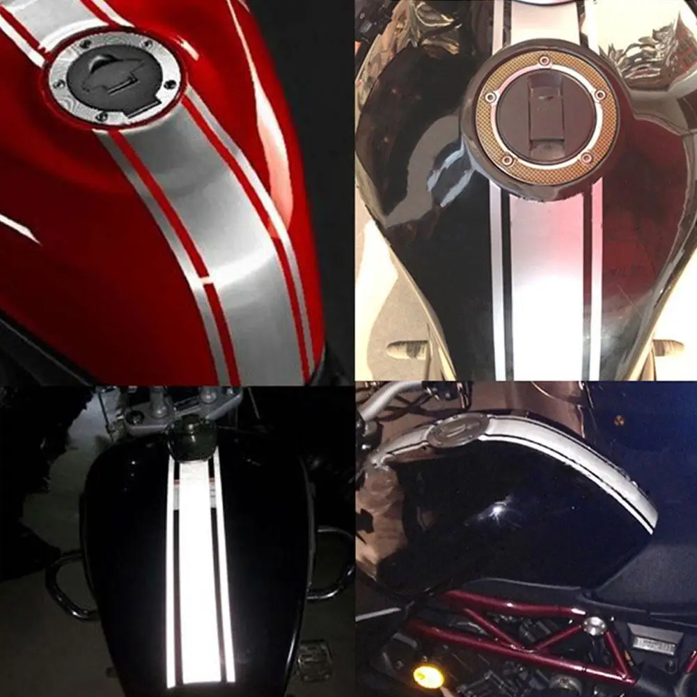 2X50x4,5 см Мотоциклетный Бак хомут виниловая полоса в тонкую полоску Наклейка для кафе гонщик