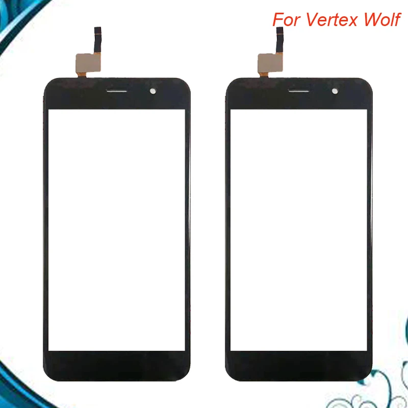 Сенсорный экран с дигитайзером для Vertex Impress Wolf переднее стекло датчик объектива