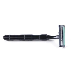IGUETTA Razor Blades  Black Disposable Razor Two-Layer Blade Comfortable  Manual Razor with Slider Shaving 2pcs Set 2021