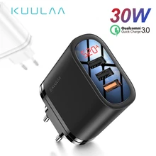 KUULAA Quick Charge 3,0 USB зарядное устройство 30 Вт QC3.0 QC Быстрая зарядка мульти разъем зарядное устройство для мобильного телефона для iPhone samsung Xiaomi huawei