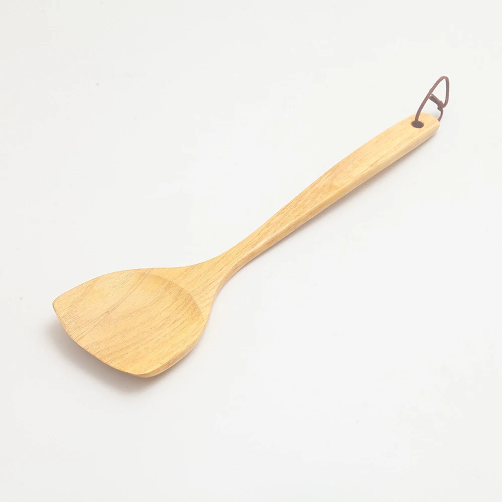 35CM Non-stick Pan Wooden Turner Wood Shovel Spatula Pot Spatula Rice Spoon High Quality Cookware Kitchen Tool