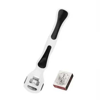 

Stainless Steel Cuticle Remover Dead Skin Removal Professional Foot Care Pedicure Skin Hard feet Shaver 10Pcs Shaving Blades