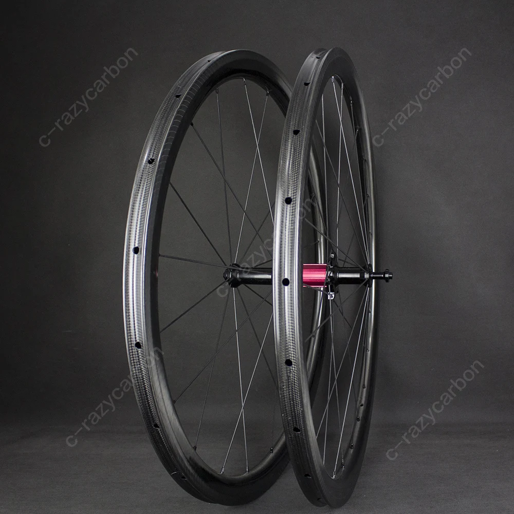 

Wholesale Performance 38mm Road Bike Carbon Wheels 700C Carbon Fiber Bike Wheelsets Special brake Track With Chosen 7187 Hubet