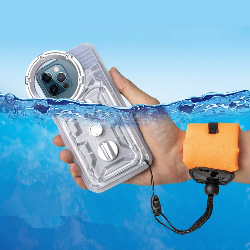 Diving Housing For iPhone 12 Pro Max Mobile Phone Waterproof Bag Diving Cover Swimming Snorkeling Drifting Touch Screen