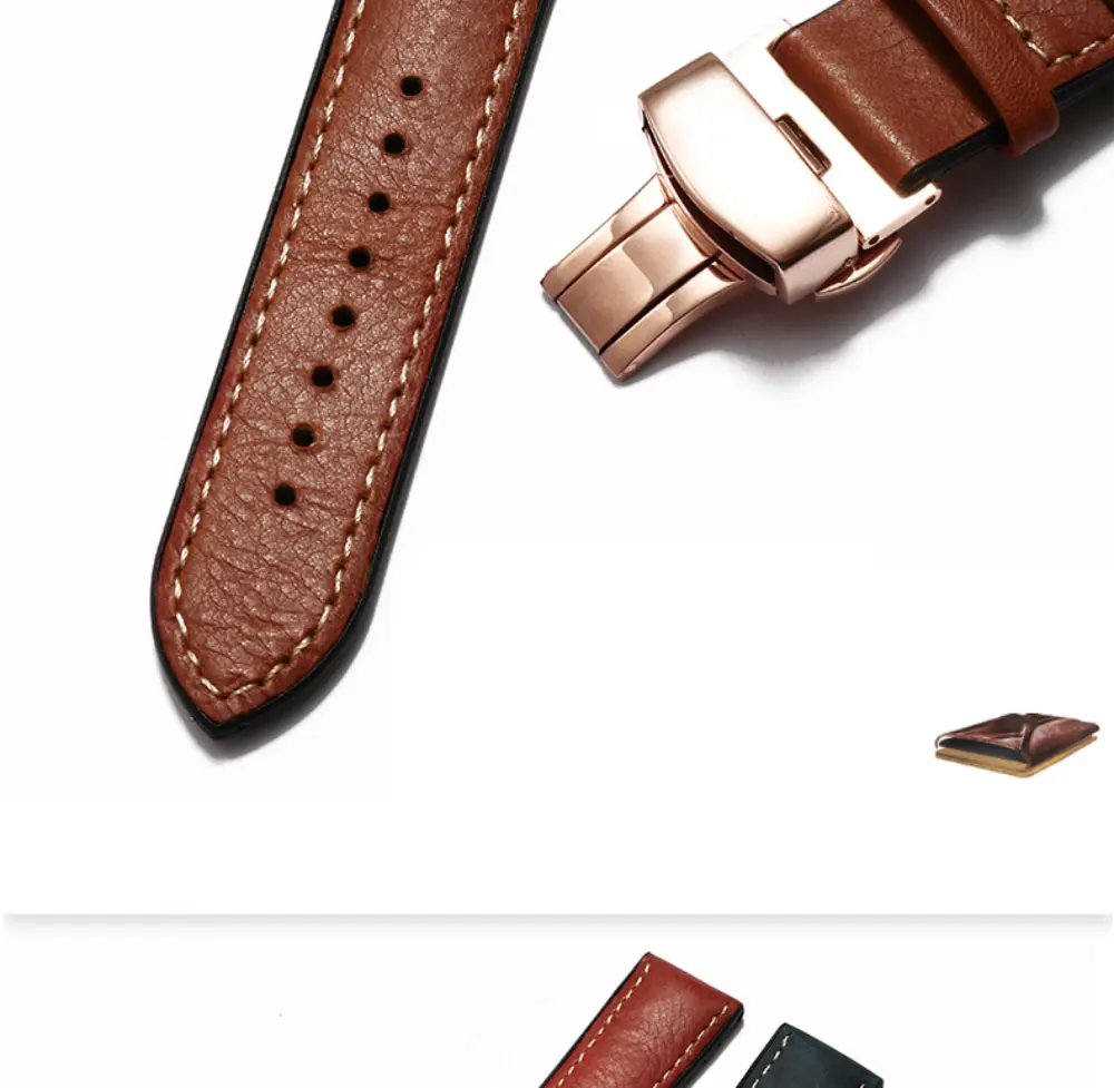 PEIYI 20 мм 22 мм кожаный + Силиконовый ремешок для часов подходит для huawei Watch GT/Watch2 Pro/Classic/Honor Magic Quick Release