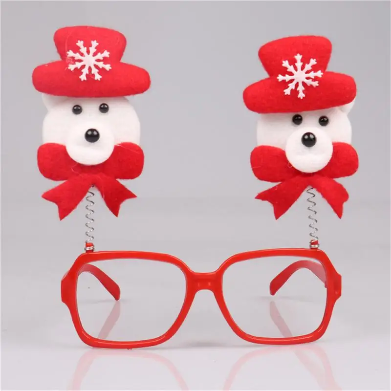 1 шт рождественские очки Санта-Клаус Олень очки со снеговиком для детей рамка новогодние подарки елочные игрушки для украшения
