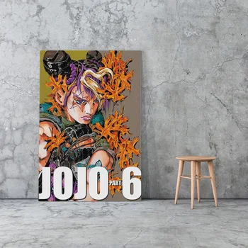 

Picture Home Decor Jolyne Cujoh Modular Canvas Jojo S Bizarre Painting Modern Japan Anime Printed Poster Wall Art Bedroom Frame