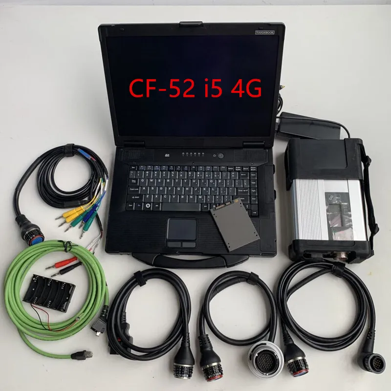 12- диагностический инструмент для Benz SD подключения C5 Plus ноутбука i5 CF52 HDD SSD,09 v DAS/DTS/для Mb Star C5 для MB автомобилей и грузовиков