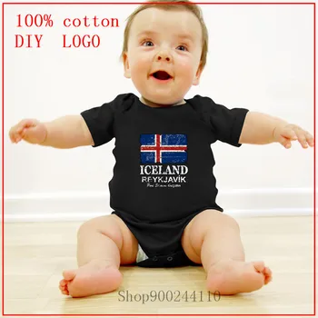 

2020 Baby Boys Clothes Toddler Costume Bodysuits Baby Girls Clothes Iceland Flag Design new born baby boy clothes 3 to 6 months