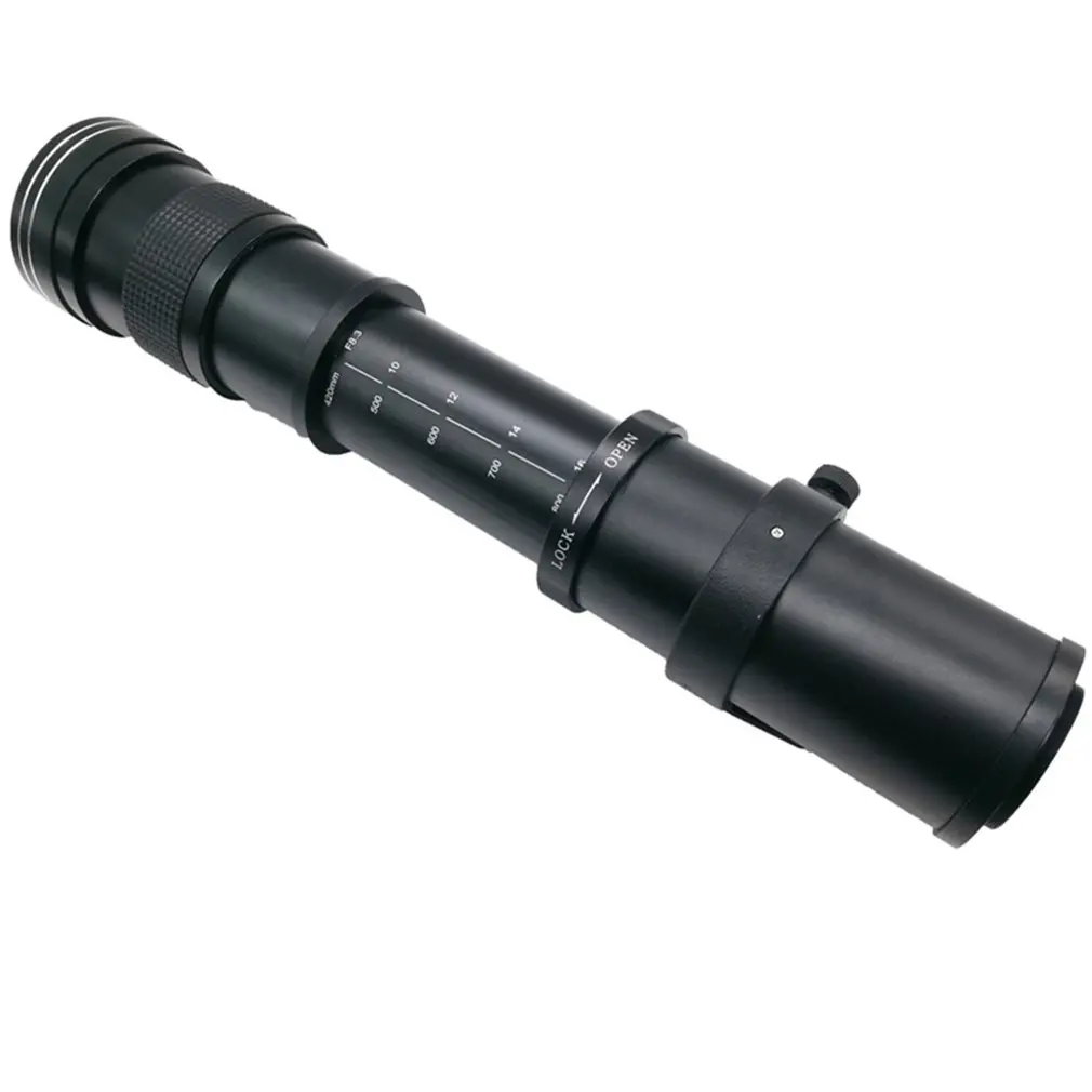  420-800mm F/8.3-16 Telephoto Zoom Lens for Nikon DSLR Camera D5100 D5300 D5200 D7500 D3300 D3400 D3