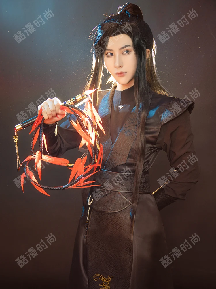Anime Erha Mo Ran Cosplay Costumes Tian Guan Ci Fu He Xuan Mo Ran Cosplay Costume Shoes Wig Prps For Women Men Halloween Party