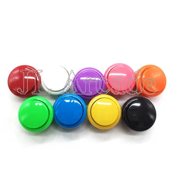 

100 pcs lot arcade push button with microswitch copy sanwa buttons 30mm short version jamma mame diy parts accessory