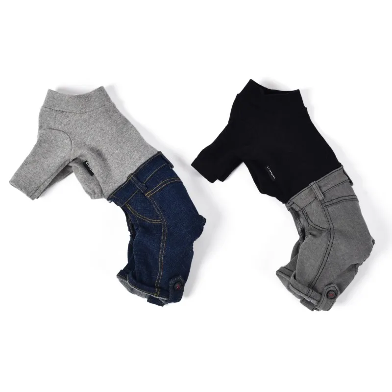 dog jumpsuits jean clothes (11)
