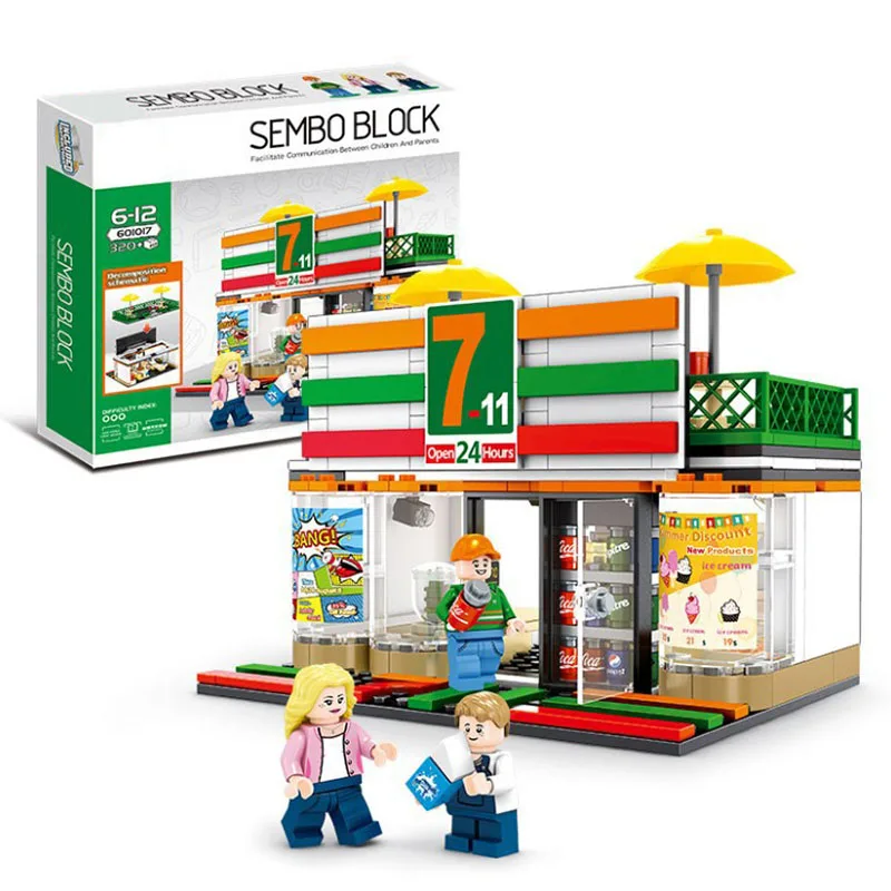 

Toys For Children Street View Series Model Kit Compatible Legoing DIY Assembled Educational Building Blocks Brick Kids Gift O16