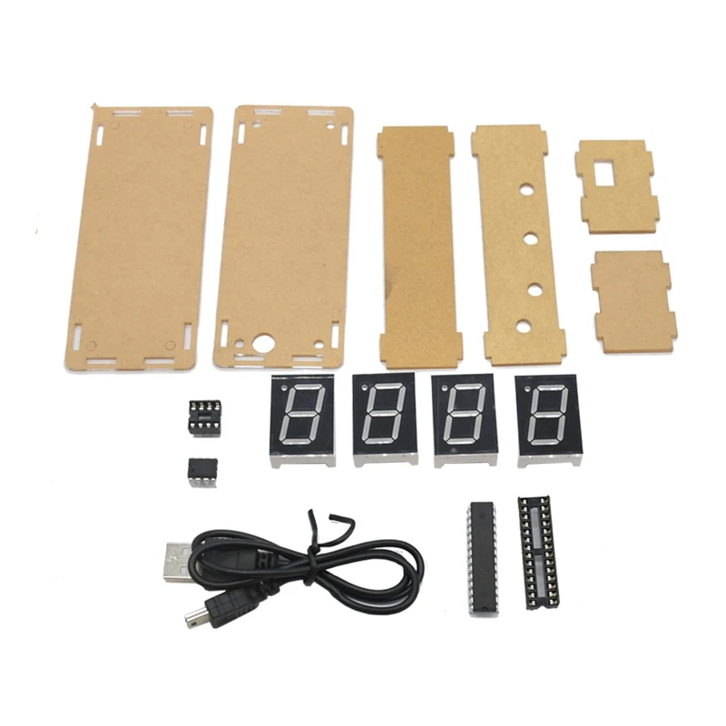 Geekstyle 4-Digit Ds1302 светодиодный дисплей Diy умный Набор прецизионных часов с чехол для Arduino