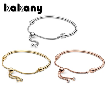 

Kakany 2019 Spring New Shine Moments Sliding Bangle Classic European Style Original Women's Fashion Jewelry