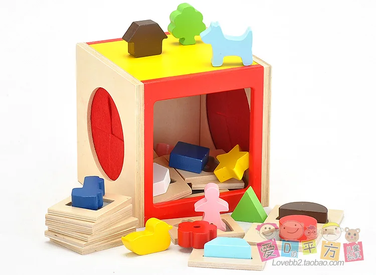 Japan Blind Spell Box Children'S Educational Toy Baby Tactile Sensory Development Shape Matching Game