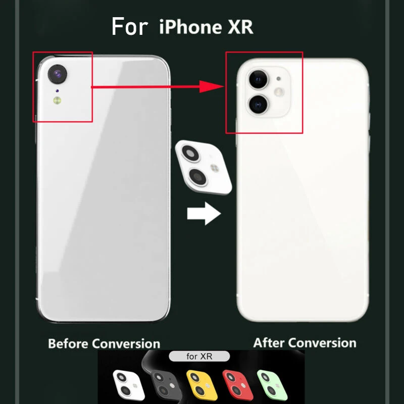Adesivo наклейка на Рассеиватель камеры для Iphone Xr Xs Макс. Секунды изменяются на 11 Pro Макс. Поддельные наклейки для камеры s для Iphone 11 задняя крышка