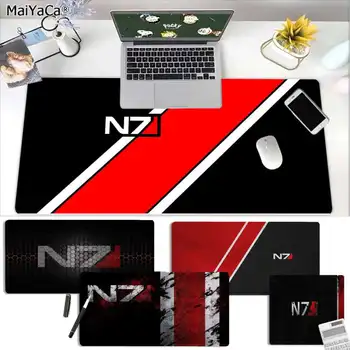 

MaiYaCa High Quality Mass Effect N7 Game Logo Gamer Speed Mice Retail Small Rubber Mousepad Rubber PC Computer Gaming mousepad