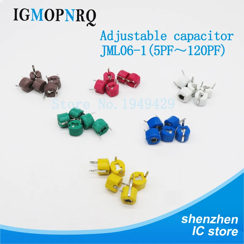 20 штук JML06-1 6 мм 5P 10P 20P 30P 40P 50P 60P 70P 120 триммер Регулируемый конденсатор с