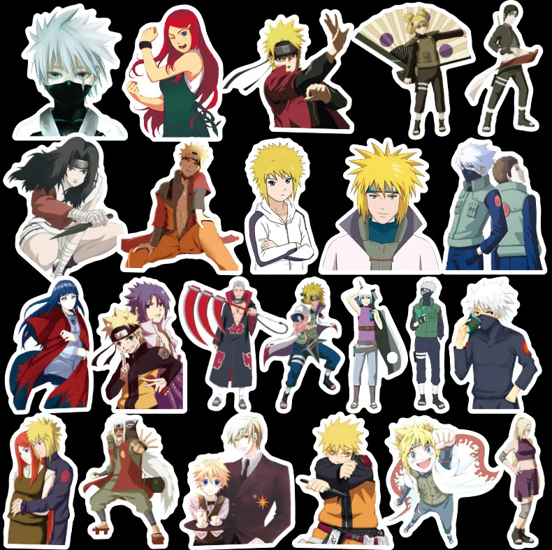 100 шт./упак. с рисованным аниме стикеры Naruto ноутбук чемодан для скейтборда гитары мотоцикл с забавными граффити Водонепроницаемый Стикеры детская игрушка
