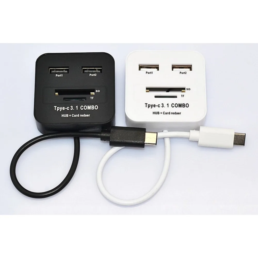 Кардридер USB 3,1 type-C Все в одном SD/Micro SD/TF компактная флеш-карта памяти Адаптер Тип C OTG SD кардридер