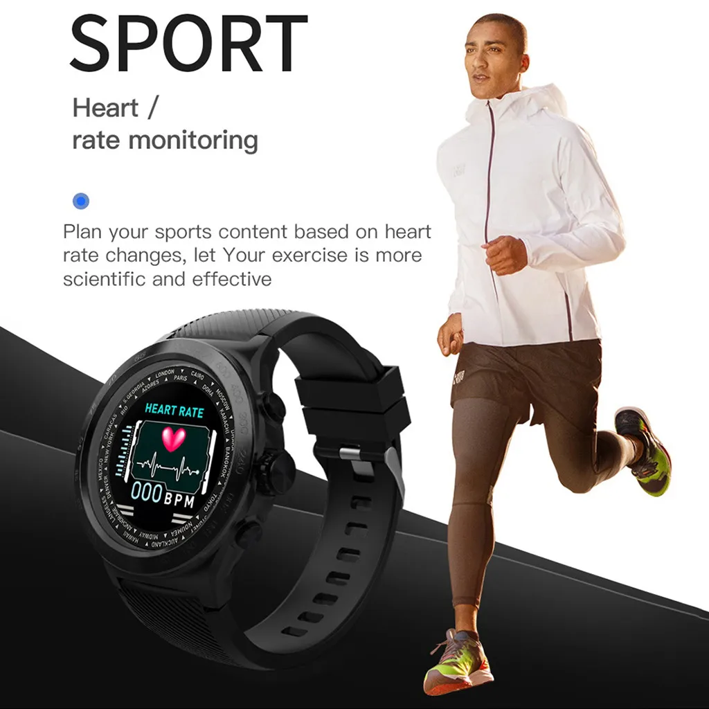Новые модные часы Smart Watch водонепроницаемое закаленное стекло активности Фитнес трекер монитор сердечного ритма Relogio Прямая