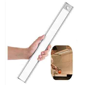 

Led Lights Motion Sensor Cabinet Bathroom Lighting USB Charging Ultra-Thin Night Lights for Cupboard Wardrobe Kitchen Bedroom