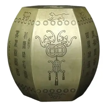 

LaoJunLu Fushou Copper Pot Ornaments Antiques Miscellaneous Rural Collecting Old Goods Old Objects Imitation antique bronze