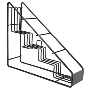 

Sugar Syrup Storage Rack Stainless Steel Fruit Dew Display Shelf Strong Bearing Capacity for Coffee Shop Kitchen Bar Desk