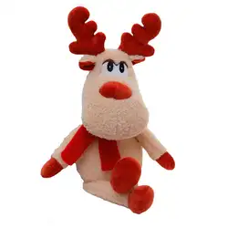 Милый шарф олень лося плюшевая кукла игрушка домашний диван Декор Рождественский подарок для детей