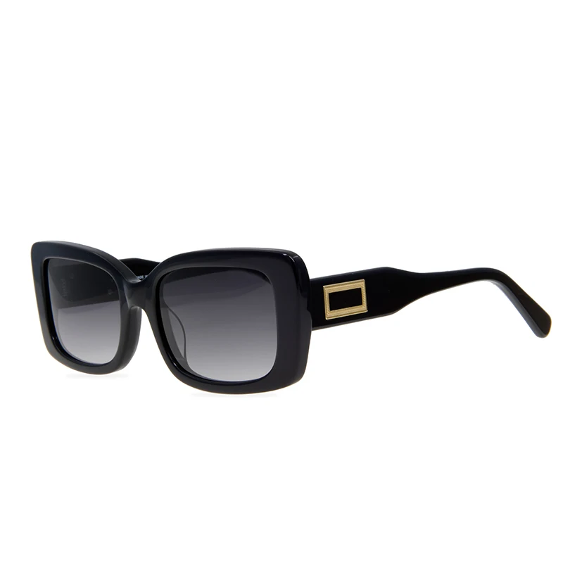 

Fashion Rectangle Acetate Sunglasses Unisex Anti UV Classic Sunglasses
