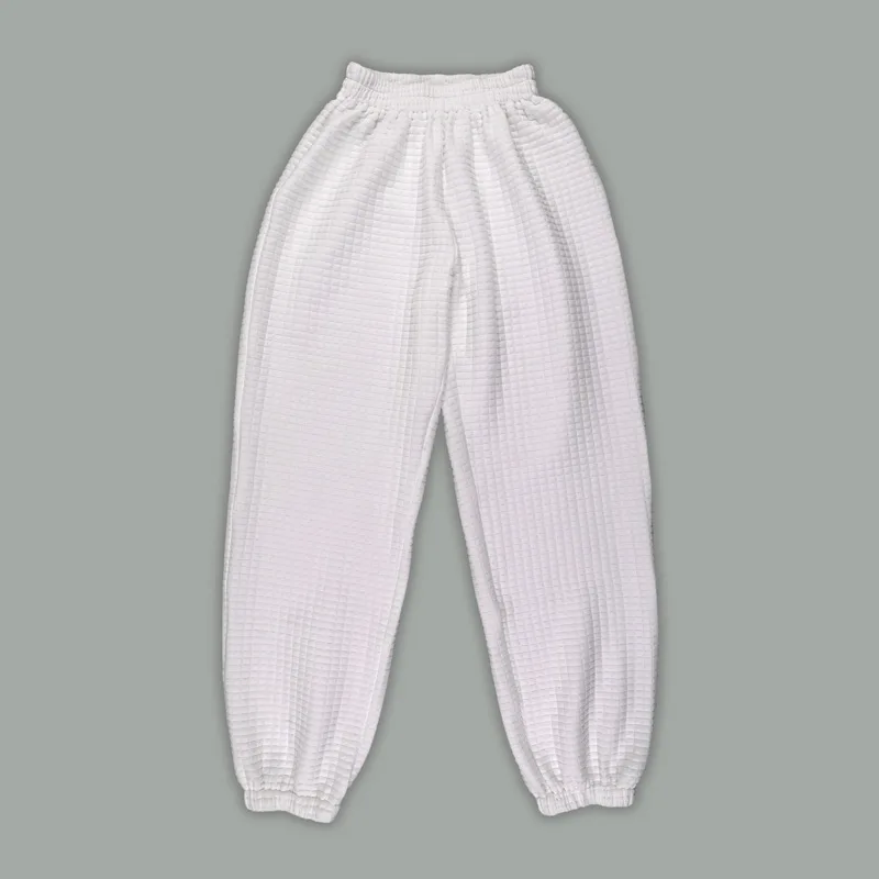 White Pants Костюм женский осенний Женский комплект из 2 предметов для отдыха, соединенный свитер, длинные штаны-шаровары, негабаритный спортивный костюм с эластичной резинкой на талии трикотажный костюм - Цвет: White Pants
