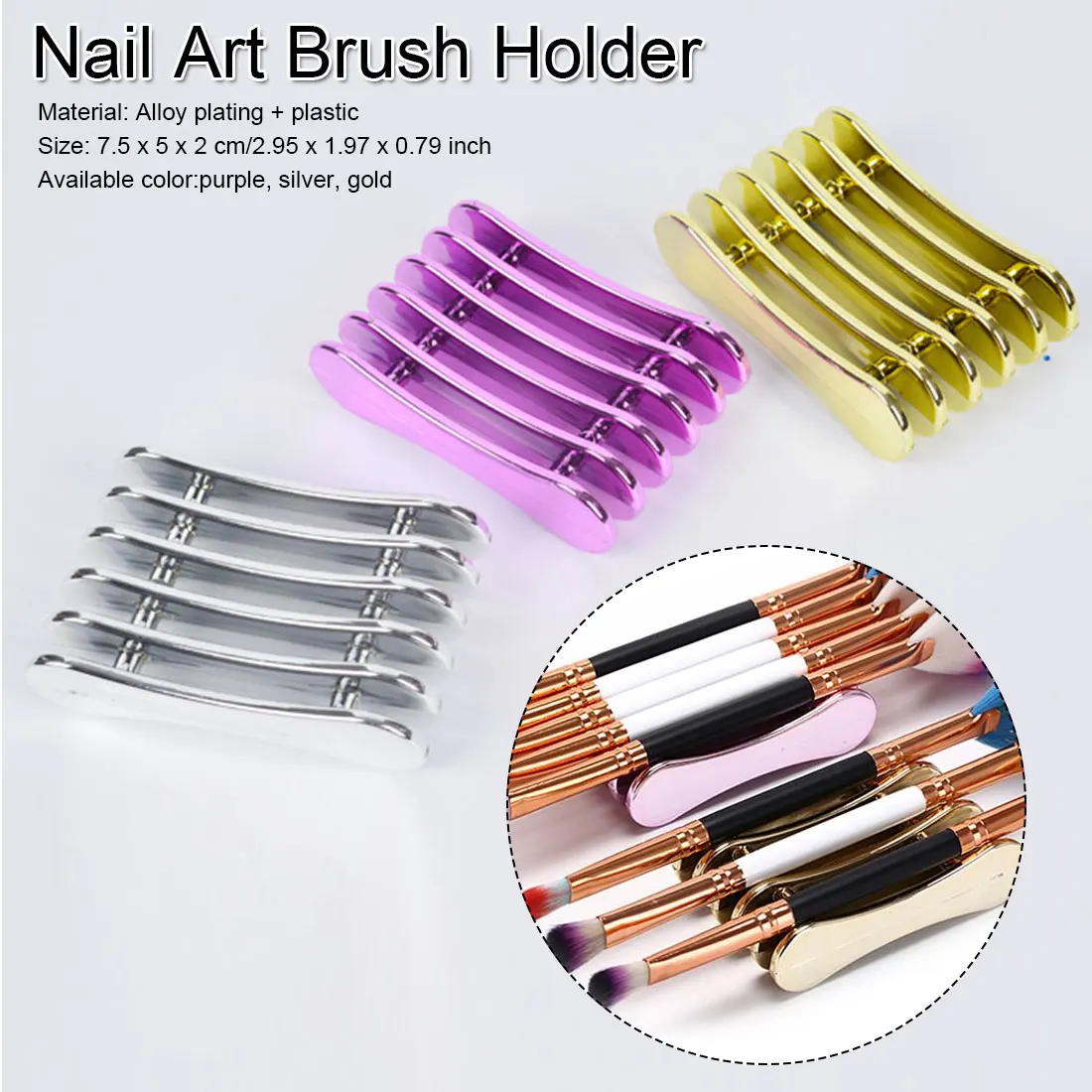 Кристалл держатель ручки для хранения маникюрная Подставка под кухонные приборы 5 сетка для дизайна ногтей держатель для Ногтевой Салон Щетка стойка резьба УФ гель