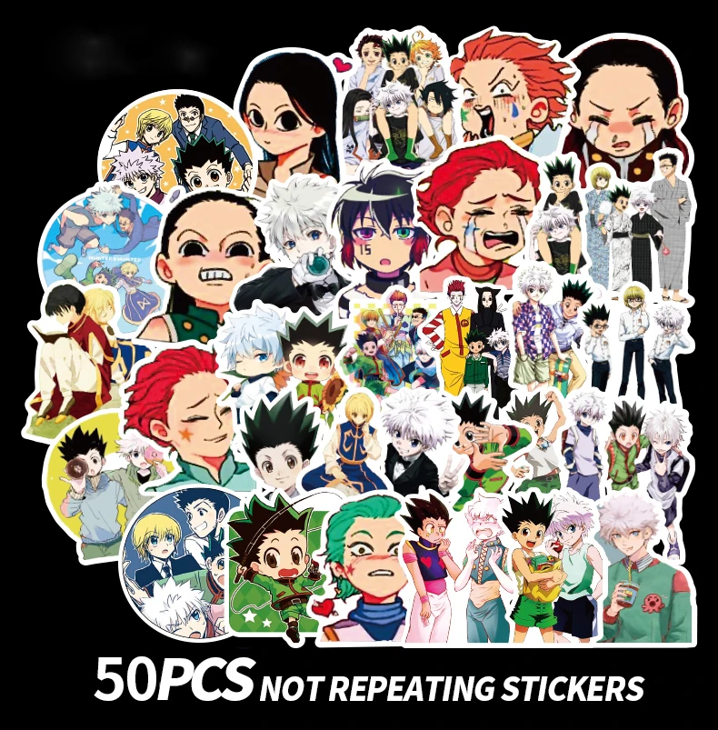 50 шт. Мультфильм Аниме Охотник наклейка HUNTER Doodling путешествия DIY стикер s на автомобиль мотоцикл багаж ноутбук велосипед Скутер