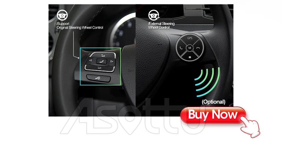 Best Asottu CIX459060 Android PX30  9.0 car dvd gps video radio player 1 din for Hyundai IX45 Santa fe 2013 car navigaton unit 14