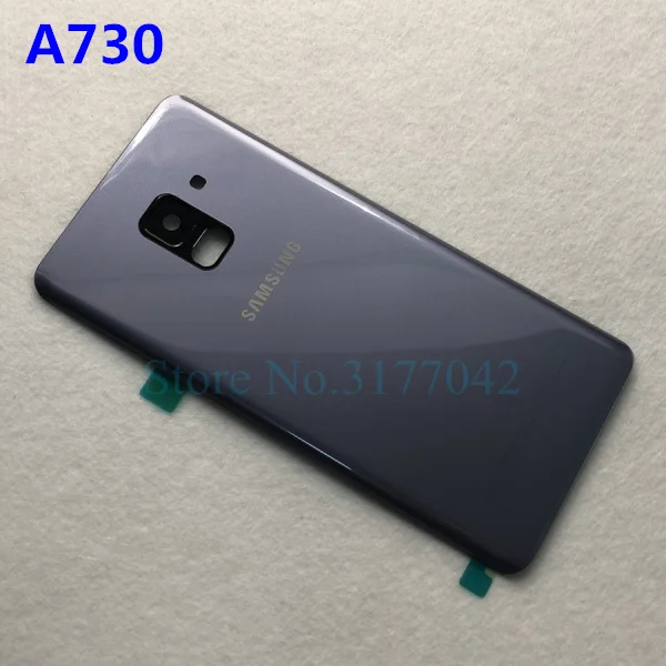 A730 gray A8 задняя Стекло для Samsung Galaxy A8 Plus A8+ A730 A730F A8 A530 A530F Батарея на домашнию дверь Корпус - Цвет: A730 gray