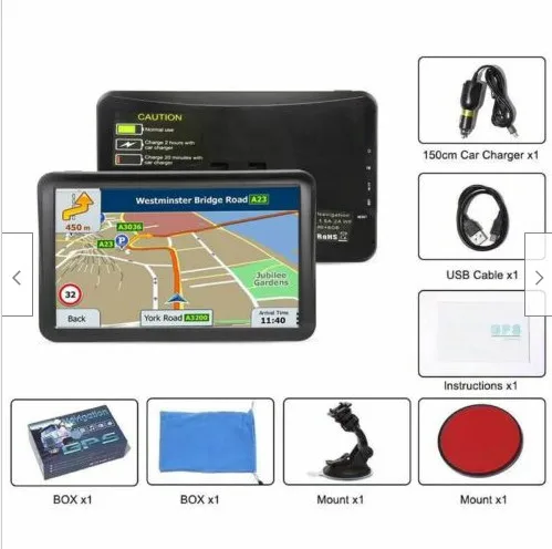 9 дюймовый автомобильный gps навигатор с Bluetooth встроенный экран Карта Европы